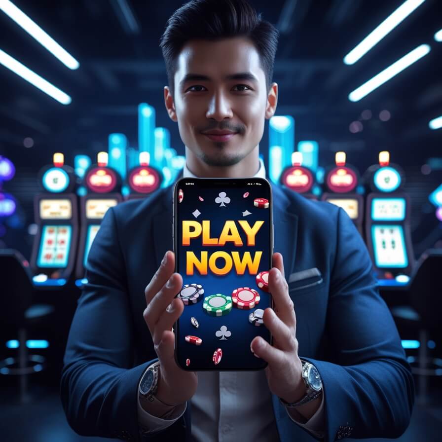 Pengguna mengklaim bonus free spin pertama